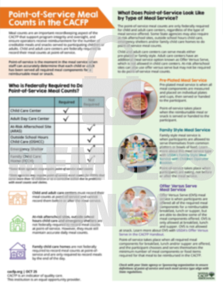 Program Support - National CACFP Association