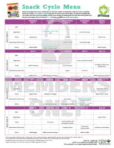 Ocfs Sample Snack Menu Menus - National CACFP Association
